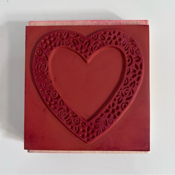 Stampin’ up! 2002 4 pc wood stamps - HEARTS & ROSES - Picture 4 of 10